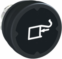 Harmony XB4 Push Button Head, 22 mm, IP66/IP69K, Black
