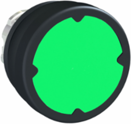 Harmony XB4 Green Flush Push Button Head, 22mm, Metal, IP66