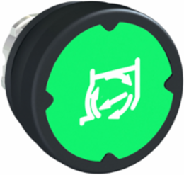 Head for Push Button, Harmony XB4, 22 mm, Green, IP66/IP69K