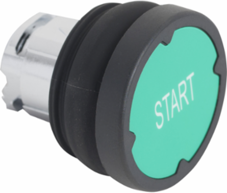 Harmony XB4 Push Button Head, Green, 22 mm, IP66, NEMA 4