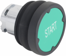 Harmony XB4 Push Button Head, Green, 22 mm, IP66, NEMA 4