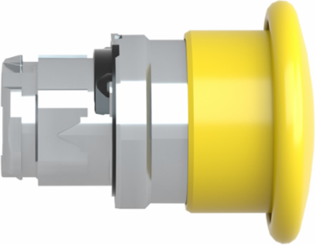 Harmony XB4 40mm Yellow Mushroom Push Button Head, Spring Return, IP66