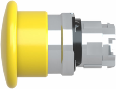Harmony XB4 40mm Yellow Mushroom Push Button Head, Spring Return, IP66