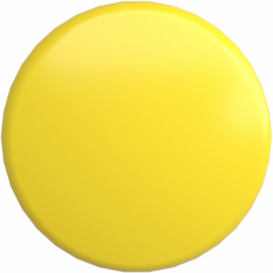 Harmony XB4 40mm Yellow Mushroom Push Button Head, Spring Return, IP66