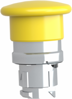 Harmony XB4 40mm Yellow Mushroom Push Button Head, Spring Return, IP66