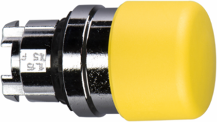 Harmony XB4 30mm Yellow Mushroom Push Button Head, IP66, Spring Return