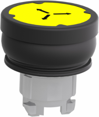 Harmony XB4 Yellow Flush Push Button Head, 22mm, IP66/IP69K
