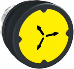 Harmony XB4 Yellow Flush Push Button Head, 22mm, IP66/IP69K