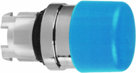 Harmony XB4 Blue Mushroom Push Button Head, 30mm, Spring Return, IP66