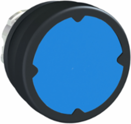 Harmony XB4 22mm Blue Flush Push Button Head, IP66, Metal Bezel