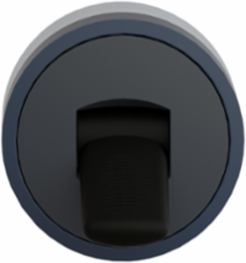 Harmony XB4 Toggle Switch Head, Metal, 22mm, Black, IP69K, 2 Positions