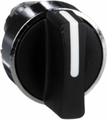 Harmony XB4 Selector Switch Head, 22mm, Metal, 3 Positions, Stay Put