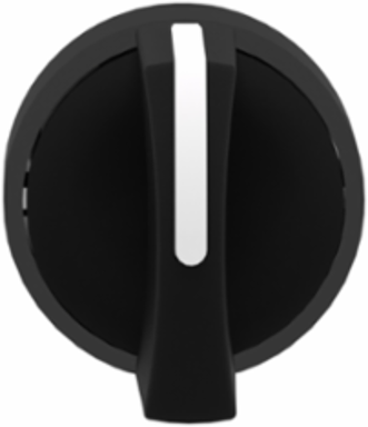 Harmony XB4 Selector Switch Head, 22mm, 3 Positions, IP69K, Black Metal