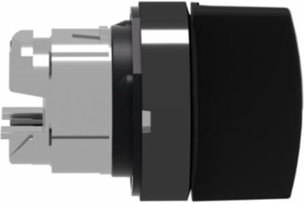 Harmony XB4 Selector Switch Head, 22mm, 3 Positions, IP69K, Black Metal