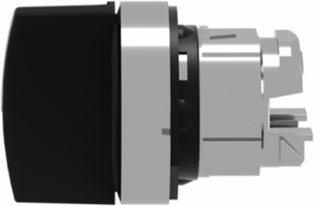 Harmony XB4 Metal Selector Switch Head, 22mm, 3 Positions, Spring Return