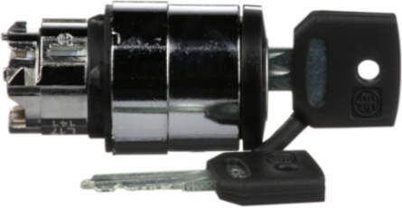 Harmony XB4 Key Switch Selector Head, 22mm, Key 455, IP66, 2 Positions