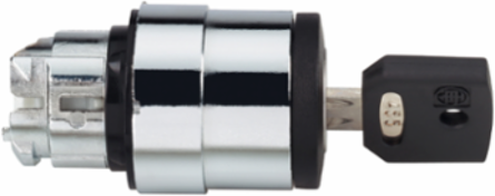 Harmony XB4 22mm Key Selector Switch Head, Metal Black, 2 Positions