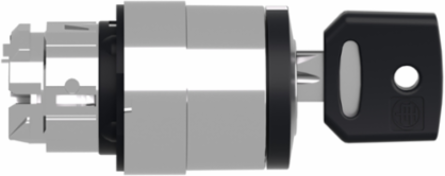 Harmony XB4 Key Selector Switch Head, 22mm, 3 Positions, IP66, Metal
