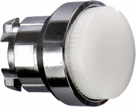 Harmony XB4 Illuminated Push Button Head, 22mm, Metal, IP66, White