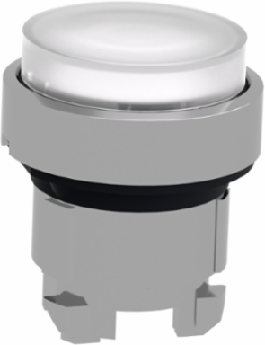 Harmony XB4 Illuminated Push Button Head, 22mm, Metal, IP66, White
