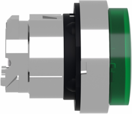 Harmony XB4 22mm Illuminated Push Button Head, Green Metal, IP66