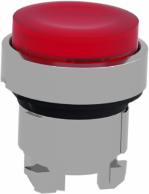 Harmony XB4 22mm Illuminated Metal Push Button Head, Red Projecting, IP66