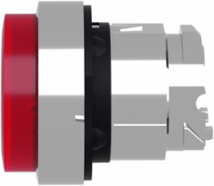Harmony XB4 22mm Illuminated Metal Push Button Head, Red Projecting, IP66