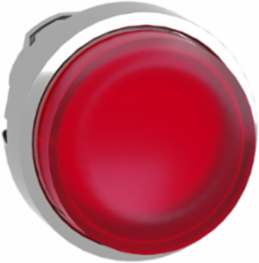 Harmony XB4 22mm Illuminated Metal Push Button Head, Red Projecting, IP66