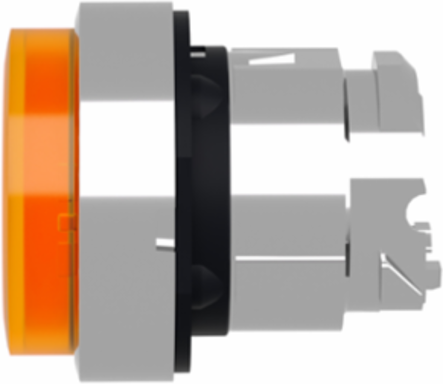 Harmony XB4 Illuminated Push Button Head, 22mm, Orange Projecting, IP66