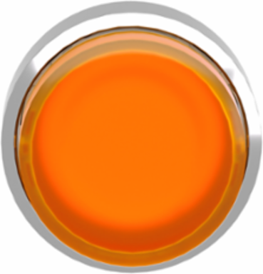 Harmony XB4 Illuminated Push Button Head, 22mm, Orange Projecting, IP66