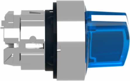 Harmony XB4 Illuminated Selector Switch Head, 22mm, Blue Handle, IP69K