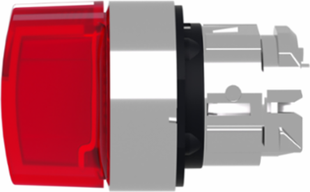 Harmony XB4 Illuminated Selector Switch Head, 22mm, Red Handle, IP69K