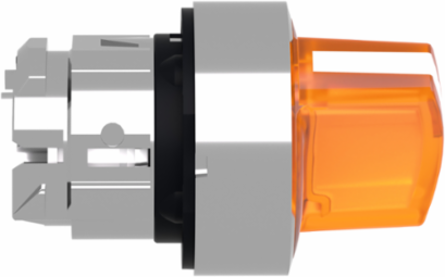 Harmony XB4 Illuminated Selector Switch Head 22mm, Orange Handle, 2 Positions