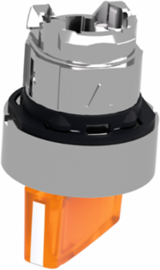 Harmony XB4 Illuminated Selector Switch Head 22mm, Orange Handle, 2 Positions