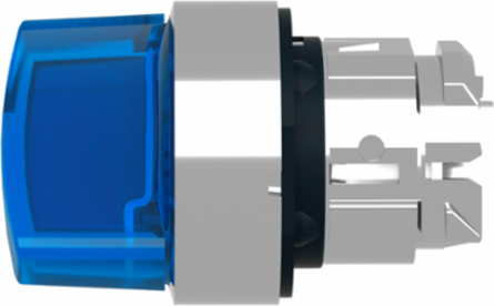 Harmony XB4 Illuminated Selector Switch Head 22mm Blue Handle IP69K
