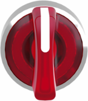 Harmony XB4 Illuminated Selector Switch Head, 22mm, Red Handle, 3 Positions