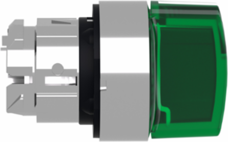Harmony XB4 22mm Illuminated Selector Switch Head, Green Handle, IP69K