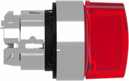 Harmony XB4 Illuminated Selector Switch Head, 22mm, Red Handle, IP69K