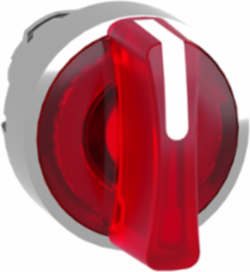 Harmony XB4 Illuminated Selector Switch Head, 22mm, Red Handle, IP69K