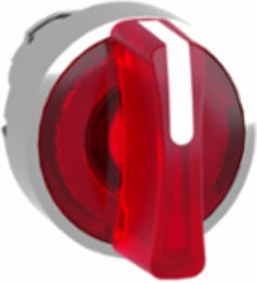 Harmony XB4 Illuminated Selector Switch Head, 22mm, Red Handle, IP69K