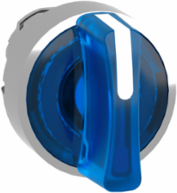 Harmony XB4 Illuminated Selector Switch Head, 22mm, Blue Handle, IP69K