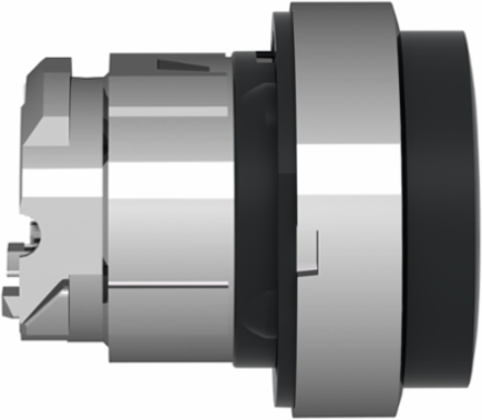 Harmony XB4 22mm Metal Push Button Head, Black, Spring Return, IP66