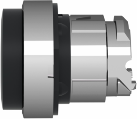 Harmony XB4 22mm Metal Push Button Head, Black, Spring Return, IP66