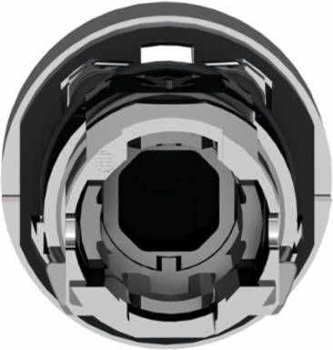 Harmony XB4 22mm Metal Push Button Head, Black, Spring Return, IP66
