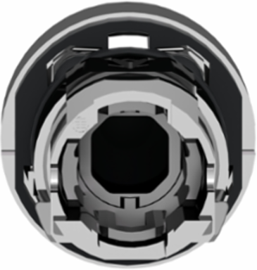 Harmony XB4 22mm Metal Push Button Head, Black, Spring Return, IP66
