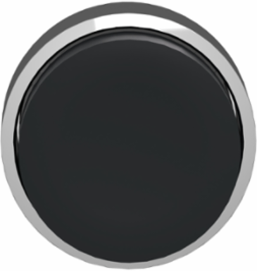 Harmony XB4 22mm Metal Push Button Head, Black, Spring Return, IP66