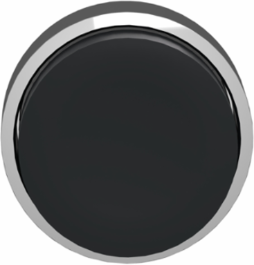 Harmony XB4 22mm Metal Push Button Head, Black, Spring Return, IP66