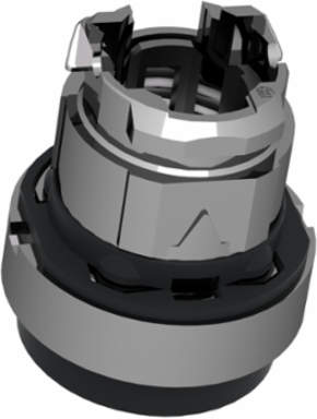 Harmony XB4 22mm Metal Push Button Head, Black, Spring Return, IP66