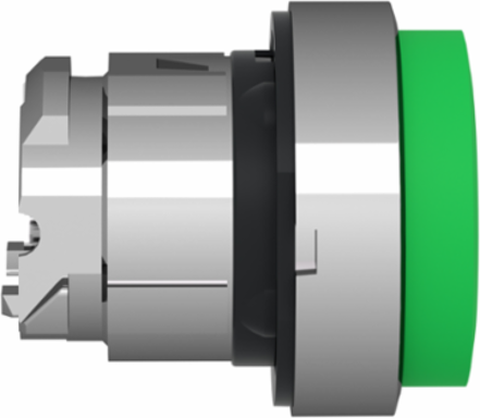 Harmony XB4 Projecting Green Metal Push Button Head, 22mm Spring Return