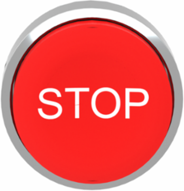 Harmony XB4 40mm Red Push Button Head, Spring Return, IP66